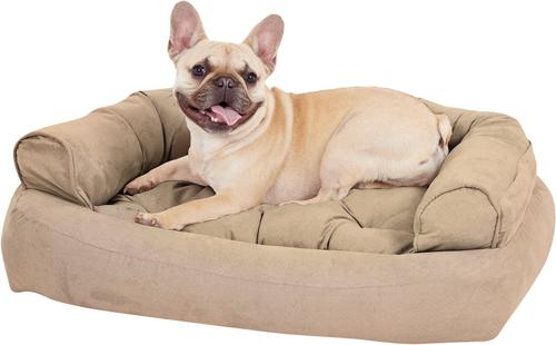 Show full view: Snoozer Pet Products Luxury Overstuffed Cat & Dog Bed with Removable Cover, Buckskin, Small slide 4 of 10