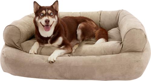 Show full view: Snoozer Pet Products Luxury Overstuffed Cat & Dog Bed with Removable Cover, Buckskin, X-Large slide 5 of 10