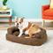 Show in main carousel: Snoozer Pet Products Luxury Overstuffed Cat & Dog Bed with Removable Cover, Camel, Small slide 1 of 10