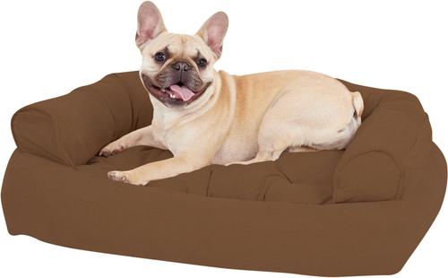 Show full view: Snoozer Pet Products Luxury Overstuffed Cat & Dog Bed with Removable Cover, Camel, Small slide 4 of 10