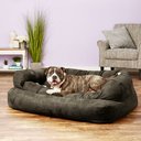 Snoozer Pet Products Luxury Overstuffed Cat & Dog Bed with Removable Cover, Dark Chocolate, X-Large