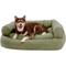 Show in main carousel: Snoozer Pet Products Luxury Overstuffed Cat & Dog Bed with Removable Cover, Olive, X-Large slide 4 of 9