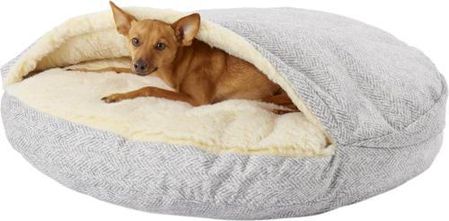 Show full view: Snoozer Pet Products Microsuede Cozy Cave Dog & Cat Bed, Palmer Dove, Large slide 6 of 11