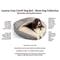Show in main carousel: Snoozer Pet Products Microsuede Cozy Cave Dog & Cat Bed, Palmer Dove, Large slide 3 of 11