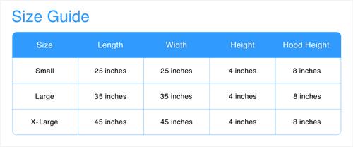 Show full view: Snoozer Pet Products Microsuede Cozy Cave Dog & Cat Bed, Palmer Indigo, Large slide 3 of 10