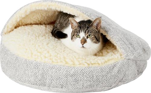 Show full view: Snoozer Pet Products Orthopedic Microsuede Cozy Cave Dog & Cat Bed, Palmer Dove, Small slide 5 of 8