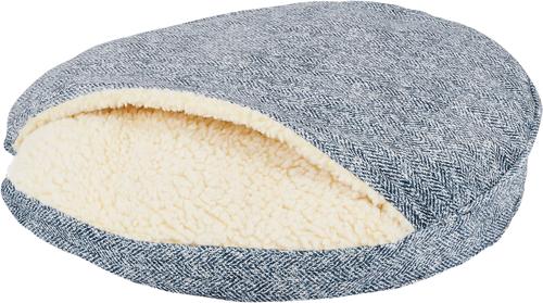 Show full view: Snoozer Pet Products Orthopedic Microsuede Cozy Cave Dog & Cat Bed, Palmer Indigo, Large slide 4 of 8