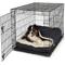 Show in main carousel: Snoozer Pet Products Poly Cotton Crate Cozy Cave Covered Dog Bed with Removable Cover, Navy, Large slide 2 of 2