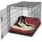 Show in main carousel: Snoozer Pet Products Poly Cotton Crate Cozy Cave Covered Dog Bed with Removable Cover, Red, Large slide 3 of 3