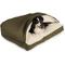Show in main carousel: Snoozer Pet Products Poly Cotton Rectangle Cozy Cave Covered Dog Bed with Removable Cover, Gray, Small slide 2 of 6