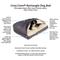 Show in main carousel: Snoozer Pet Products Poly Cotton Rectangle Cozy Cave Covered Dog Bed with Removable Cover, Gray, Small slide 3 of 6