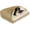 Show in main carousel: Snoozer Pet Products Poly Cotton Rectangle Cozy Cave Covered Dog Bed with Removable Cover, Khaki, Large slide 2 of 6