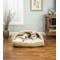 Show in main carousel: Snoozer Pet Products Poly Cotton Rectangle Cozy Cave Covered Dog Bed with Removable Cover, Khaki, Medium slide 1 of 7