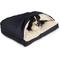 Show in main carousel: Snoozer Pet Products Poly Cotton Rectangle Cozy Cave Covered Dog Bed with Removable Cover, Navy, Large slide 2 of 6