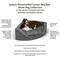 Show in main carousel: Snoozer Pet Products Premium Corner Bolster Dog Bed with Removable Cover, Palmer Indigo, Medium slide 3 of 4