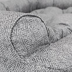 Snoozer Pet Products Premium Microsuede Overstuffed Sofa, Gray, Large slide 2 of 3