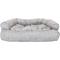 Show in main carousel: Snoozer Pet Products Premium Microsuede Overstuffed Sofa, Gray, Small slide 1 of 3