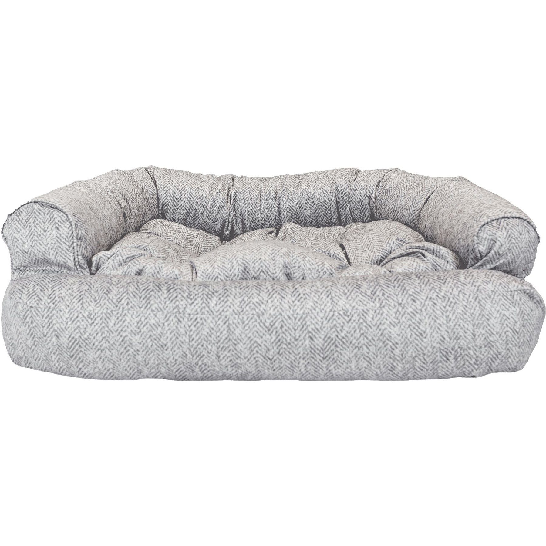 Snoozer Pet Products Overstuffed Luxury Sofa Dog & Cat Bed, Gray, X-Large
