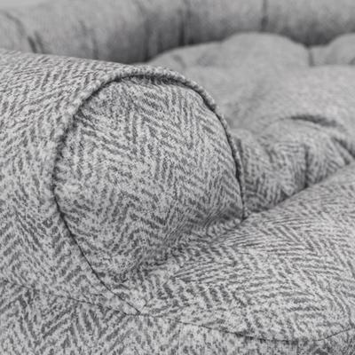 Show full view: Snoozer Pet Products Premium Microsuede Overstuffed Sofa, Gray, X-Large slide 2 of 3