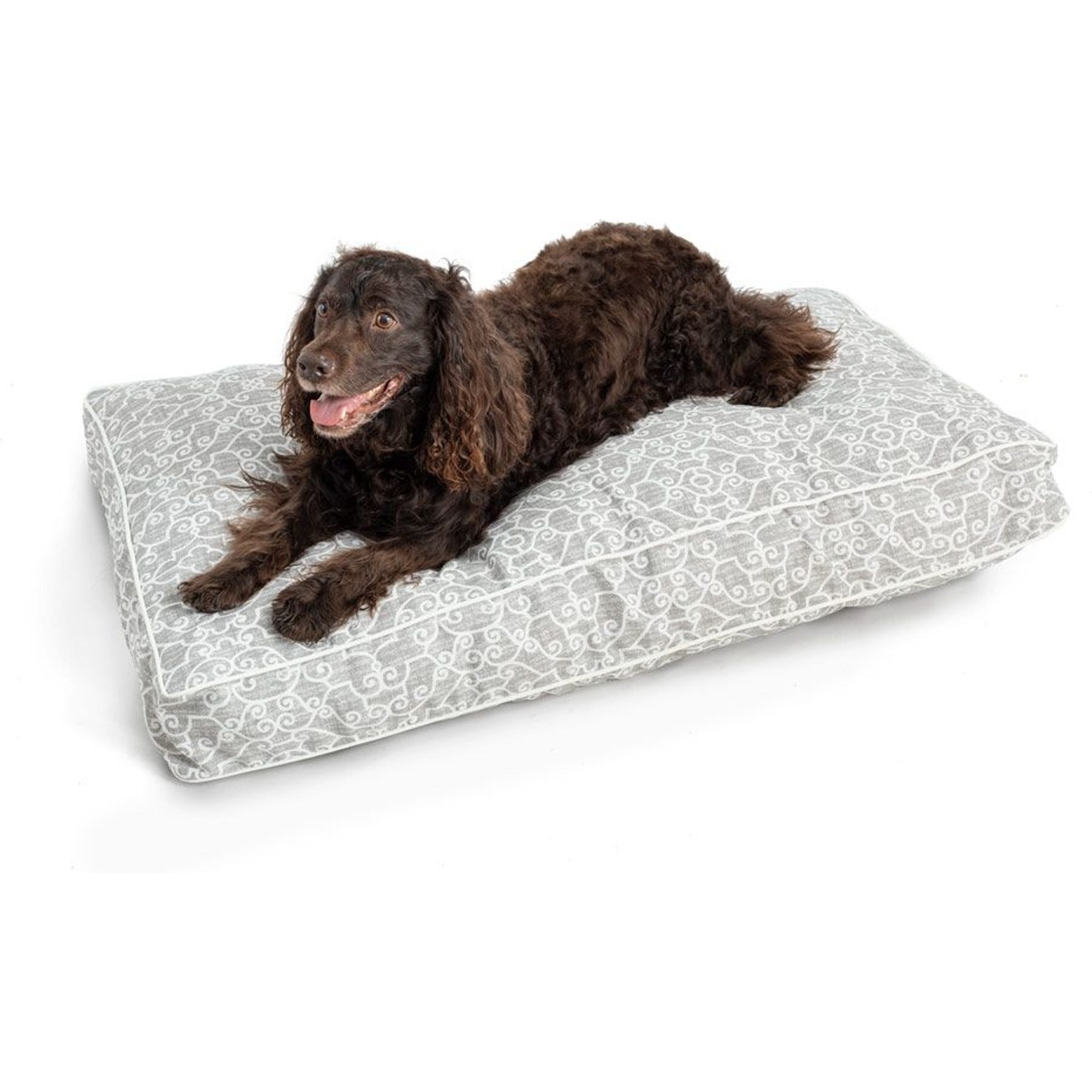 Snoozer Pet Products Rectangle Indoor Outdoor Bed, Grey, Small