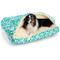 Show in main carousel: Snoozer Pet Products Rectangle Indoor & Outdoor Cozy Cave Dog & Cat Bed, Blue white, Large slide 1 of 4