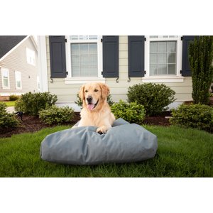 Snoozer Pet Products Rectangular Pillow Dog Bed with Removable Cover, Gunmetal, Large