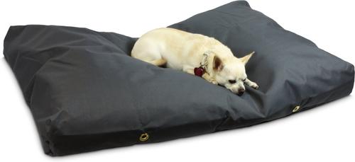 Show full view: Snoozer Pet Products Rectangular Pillow Dog Bed with Removable Cover, Gunmetal, Small slide 3 of 5