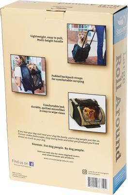 Show full view: Snoozer Pet Products Roll Around 4-in-1 Travel Dog & Cat Carrier Backpack, Black, Large slide 9 of 10