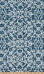 Snoozer Pet Products Round Indoor Outdoor Cozy Cave Dog Bed, Blue & White, Large slide 2 of 2