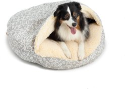 Snoozer Pet Products Round Indoor Outdoor Cozy Cave Dog Bed, Grey, Small