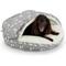 Show in main carousel: Snoozer Pet Products Round Indoor Outdoor Cozy Cave Dog Bed, Grey & white, Small slide 1 of 3