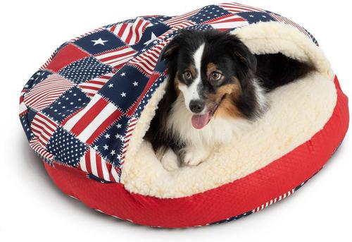 Show full view: Snoozer Pet Products Round Indoor Outdoor Cozy Cave Dog Bed, Multiple Colors, X-Large slide 1 of 3