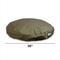 Show in main carousel: Snoozer Pet Products Round Pillow Dog Bed with Removable Cover, Hazelnut, Small slide 3 of 6