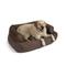 Show in main carousel: Snoozer Pet Products Show Dog Snoozer Overstuffed Sofa Dog & Cat Bed with Removable Cover, Merlin Camel, X-Large slide 1 of 4