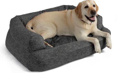 Show full view: Snoozer Pet Products Show Dog Snoozer Overstuffed Sofa Dog & Cat Bed with Removable Cover, Merlin Pewter, Large slide 1 of 5