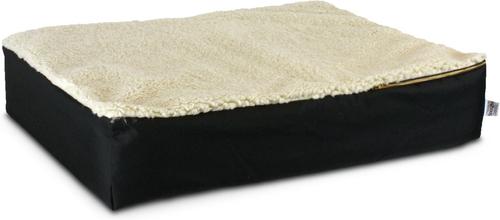 Show full view: Snoozer Pet Products Super Orthopedic Pillow Dog Bed with Removable Cover, Black, Large slide 3 of 4