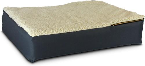 Show full view: Snoozer Pet Products Super Orthopedic Pillow Dog Bed with Removable Cover, Gunmetal, Large slide 2 of 4