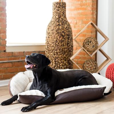 Show full view: Snoozzy Rustic Lux Comfy Sofa Dog Bed, 40 x 30-in slide 4 of 5