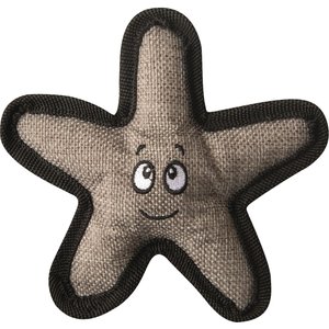 Snugarooz Baby Sophie the Starfish Squeaky Crinkle Plush Dog Toy, Brown, 5-in