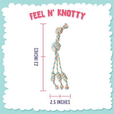 Show full view: Snugarooz Feel'N Knotty Dog Rope Tug Toy, Color Varies, 23-in slide 5 of 7