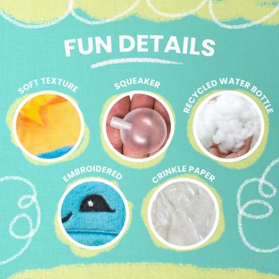 Show full view: Snugarooz Lil Baby Dumps Squeaky Crinkle Plush Dog Toys, 3 count slide 7 of 9