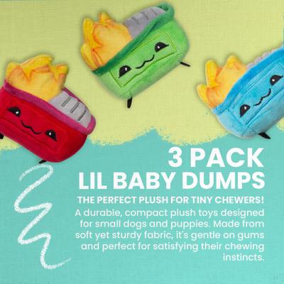 Show full view: Snugarooz Lil Baby Dumps Squeaky Crinkle Plush Dog Toys, 3 count slide 6 of 9