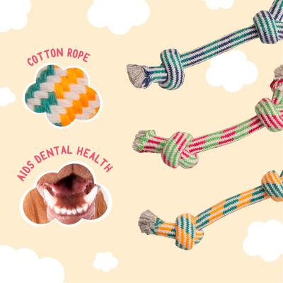 Show full view: Snugarooz Puppy Fun Dog Rope Tug Toy, Color Varies, 7-in slide 6 of 8