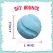 Show in main carousel: Snugarooz Sky Bounce Eco-Friendly TPR Ball Dog Toy, Blue slide 4 of 5