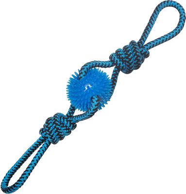 Show full view: Snugarooz Spikey Baby Rope with Ball Dog Tug Toy, Color Varies, 19-in slide 2 of 7