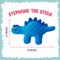 Show in main carousel: Snugarooz Stephanie the Stego Squeaky Crinkle Plush Dog Toy, Blue, 11-in slide 4 of 5