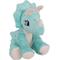 Show in main carousel: Snugarooz Talia the Triceratops Squeaky Crinkle Plush Dog Toy, Blue, 11-in slide 1 of 5