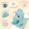 Show in main carousel: Snugarooz Talia the Triceratops Squeaky Crinkle Plush Dog Toy, Blue, 11-in slide 5 of 5