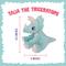 Show in main carousel: Snugarooz Talia the Triceratops Squeaky Crinkle Plush Dog Toy, Blue, 11-in slide 4 of 5