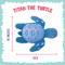 Show in main carousel: Snugarooz Titan the Turtle Squeaky Crinkle Plush Dog Toy, Blue, 10-in slide 4 of 6